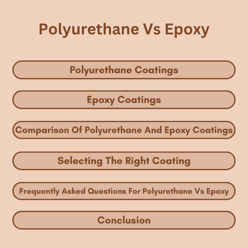 Polyurethane Vs Epoxy