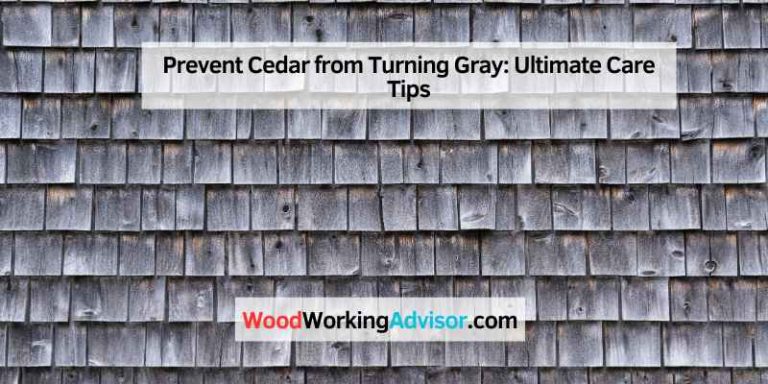 Prevent Cedar from Turning Gray