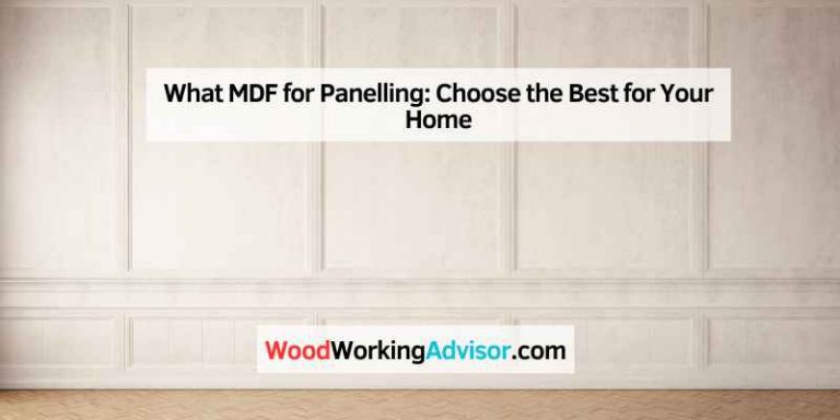 What MDF for Panelling