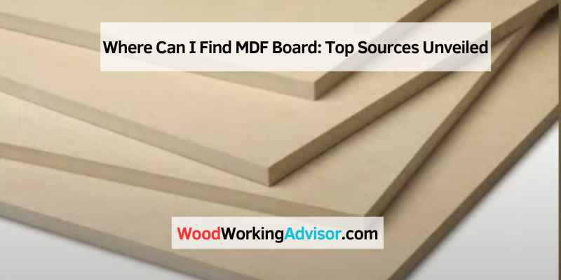 Where Can I Find MDF Board