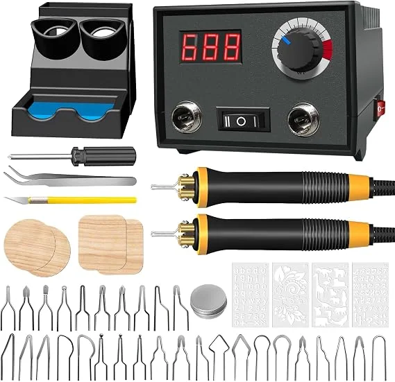 FIRElood wood burning pyrography pen kit