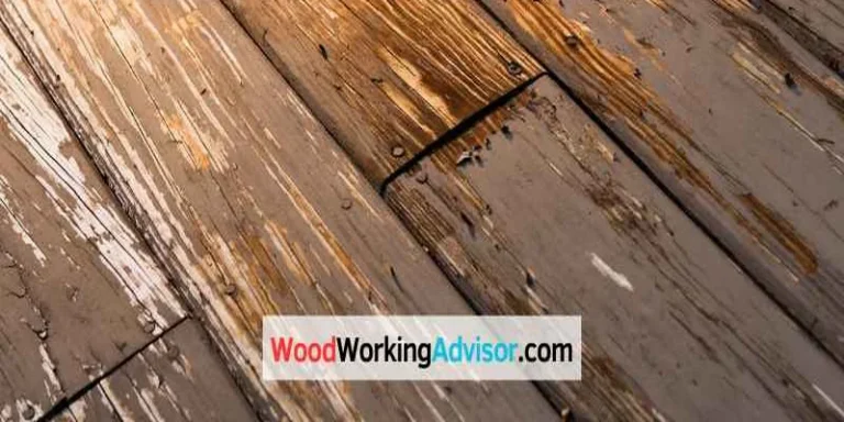 Removing solid stain from a weathered wood deck board