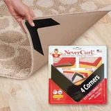 iPrimio NeverCurl V shape rug corner gripper 4 pack