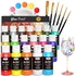 Nicpro stained glass paint set with brushes