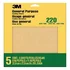 3M Sandpaper 220 Grit 5 Sheets