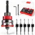 Vieliian 9-piece adjustable pilot hole drill bit set