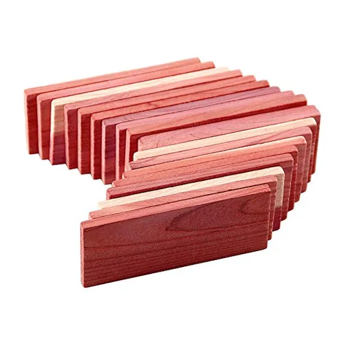 Aromatic Eastern red cedar blocks for closet storage