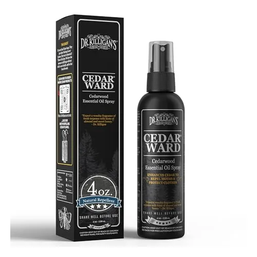 Cedarwood oil spray for refreshing cedar moth repellent blocks