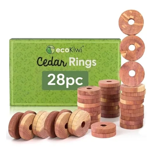 Eastern red cedar rings for hangers, closet moth protection