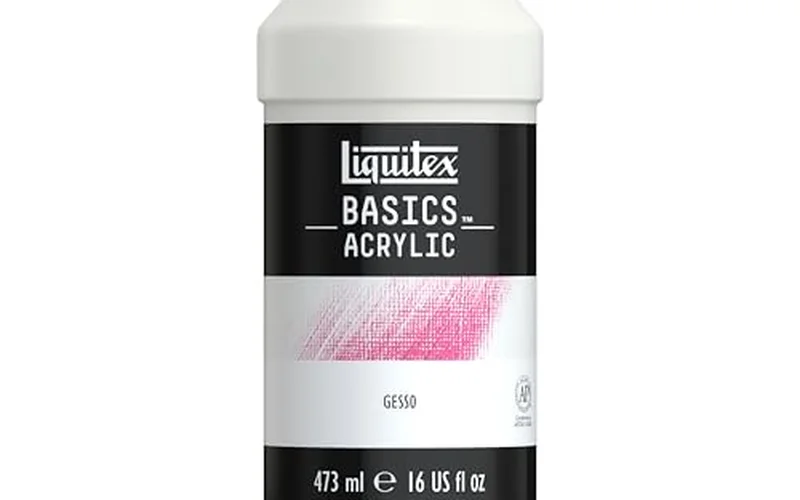 Liquitex Basics acrylic gesso bottle