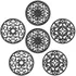 SMARTAKE 6 pack silicone trivet mats for hot dishes