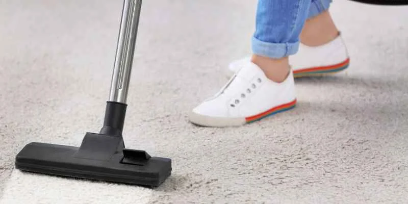 Regular vacuuming helps prevent ground-in stains on carpet