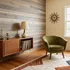 Farmhouse oak wood-grain shiplap peel-and-stick wall panel