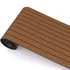Teak wood slat peel-and-stick wall panel