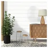 Real wood white shiplap peel-and-stick wall planks installed as an accent wall