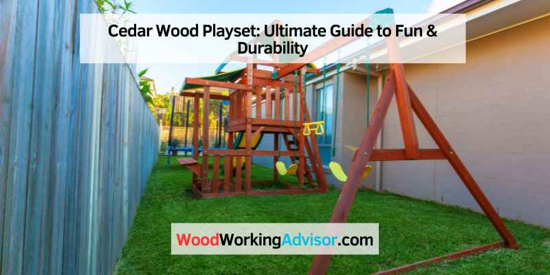 Cedar Wood Playset