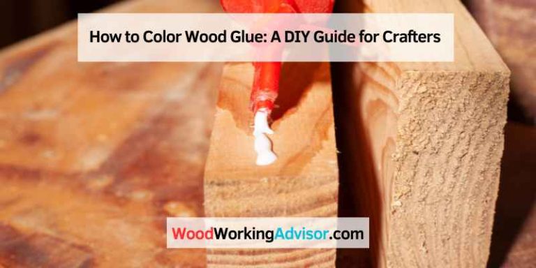 How to Color Wood Glue