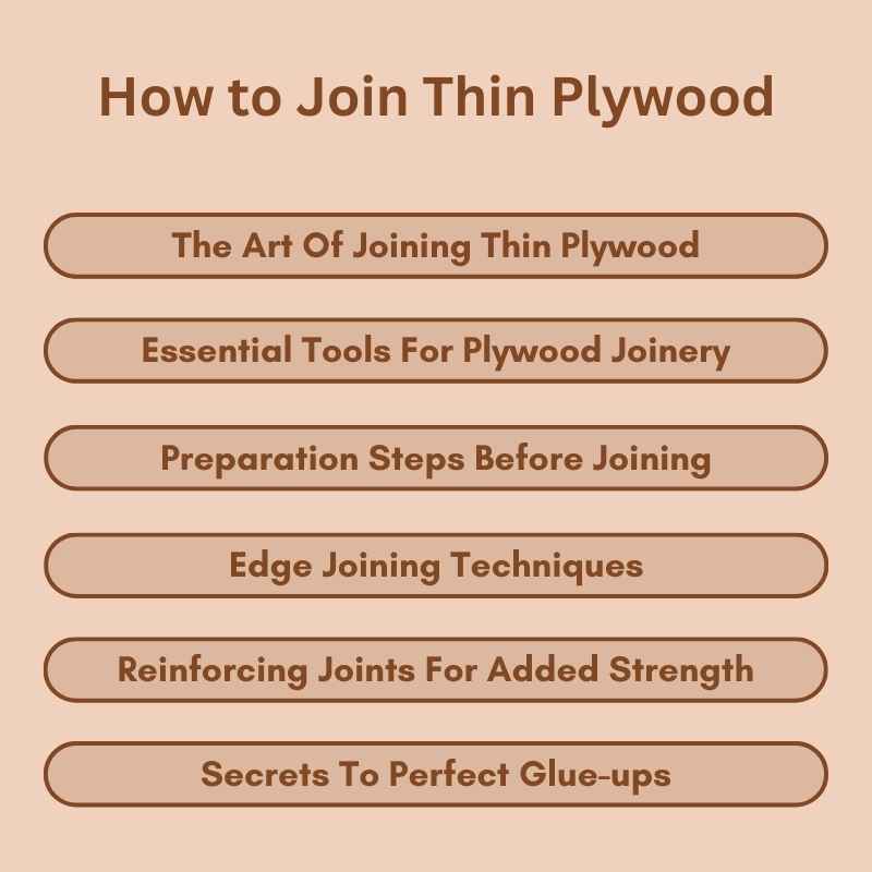 How to Join Thin Plywood