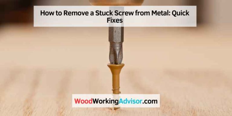 How to Remove a Stuck Screw from Metal
