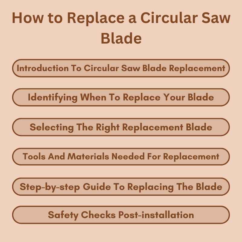How to Replace a Circular Saw Blade