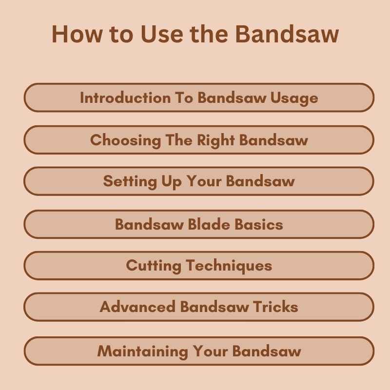 How to Use the Bandsaw