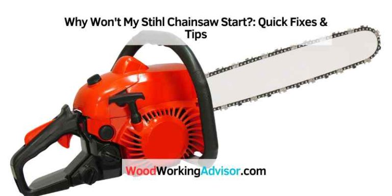 Why Won't My Stihl Chainsaw Start