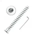 Confirmat screws with hex socket drive for MDF furniture joints