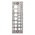 DFM A2 steel doweling plate with 17 hole sizes for shaping wood dowels