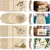 Unfinished wood slice ornament blanks for DIY Christmas crafts