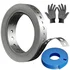 Galvanized metal pipe strap for pipe support