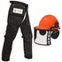 Forester chainsaw safety kit with chaps and helmet