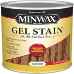 Minwax gel stain quart can, Chestnut color