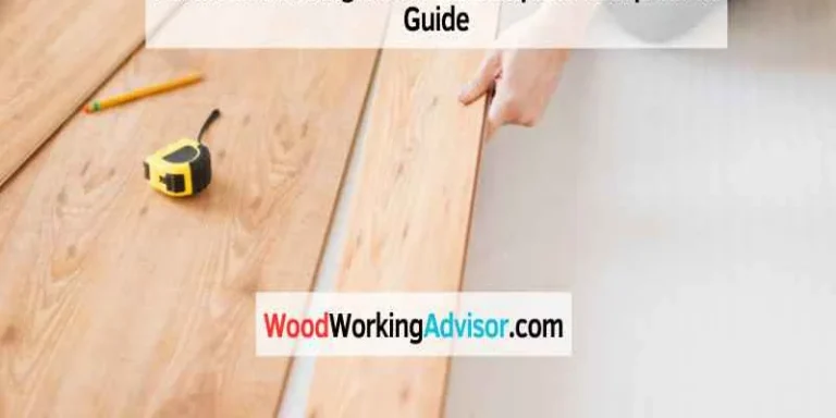 Installing laminate flooring plank by hand