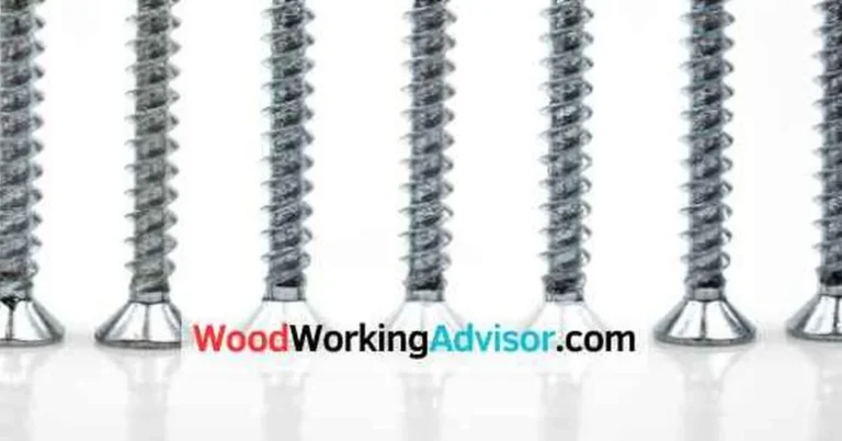 Row of coarse-thread MDF screws used for securing medium density fiberboard