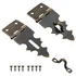 Mini hasp latch with mounting screws for a wooden box