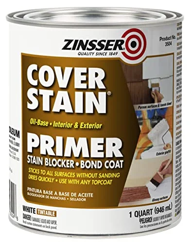 Zinsser Cover-Stain Oil-Base Stain-Blocking Primer, Quart