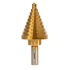 NEIKO 10-step titanium nitride step drill bit