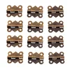 Small antique brass butterfly box hinges