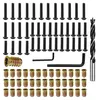1/4 inch 20 threaded inserts for wood, 40 piece pack