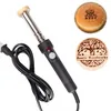 Adjustable-temperature electric branding iron for wood