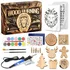 TOPWOOZU wood burning tool kit box for engraving DIY wood gifts