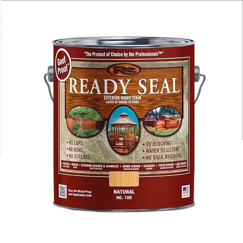 Ready Seal Exterior Wood Stain and Sealer, Natural Light Oak, 1 Gallon can