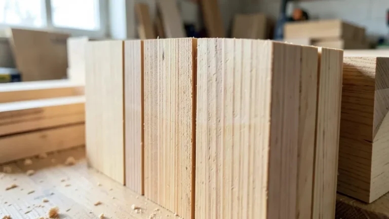 Stack of rift sawn ash lumber boards showing straight, uniform vertical grain on the board faces