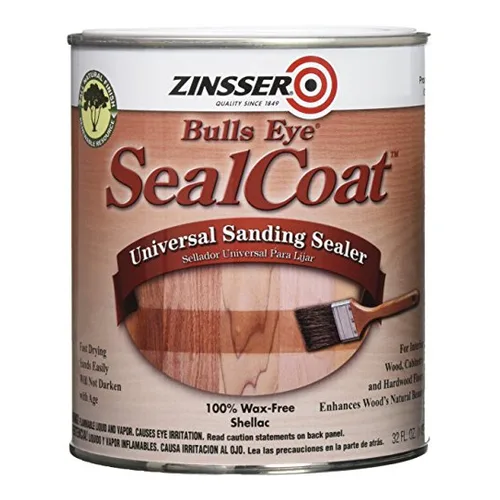 Zinsser SealCoat dewaxed shellac sanding sealer, quart can