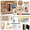 K KERNOWO 81-piece wood burning kit with adjustable temperature pen and tips