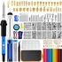 116-piece wood burning kit with adjustable temperature control 220 to 480 F