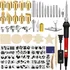 Wood burning pen kit with interchangeable tips for ornament designs