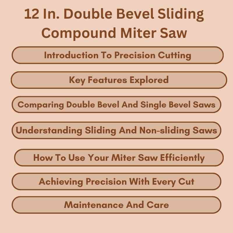 12 In. Double Bevel Sliding Compound Miter Saw