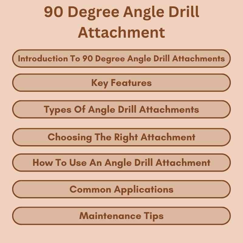 90 Degree Angle Drill Attachment