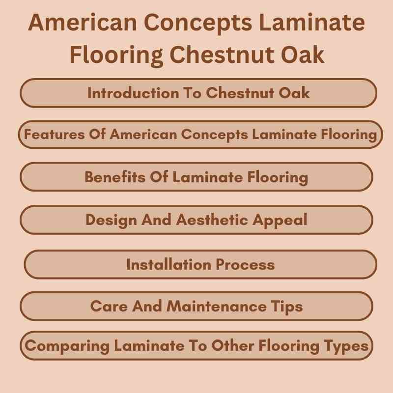 American Concepts Laminate Flooring Chestnut Oak